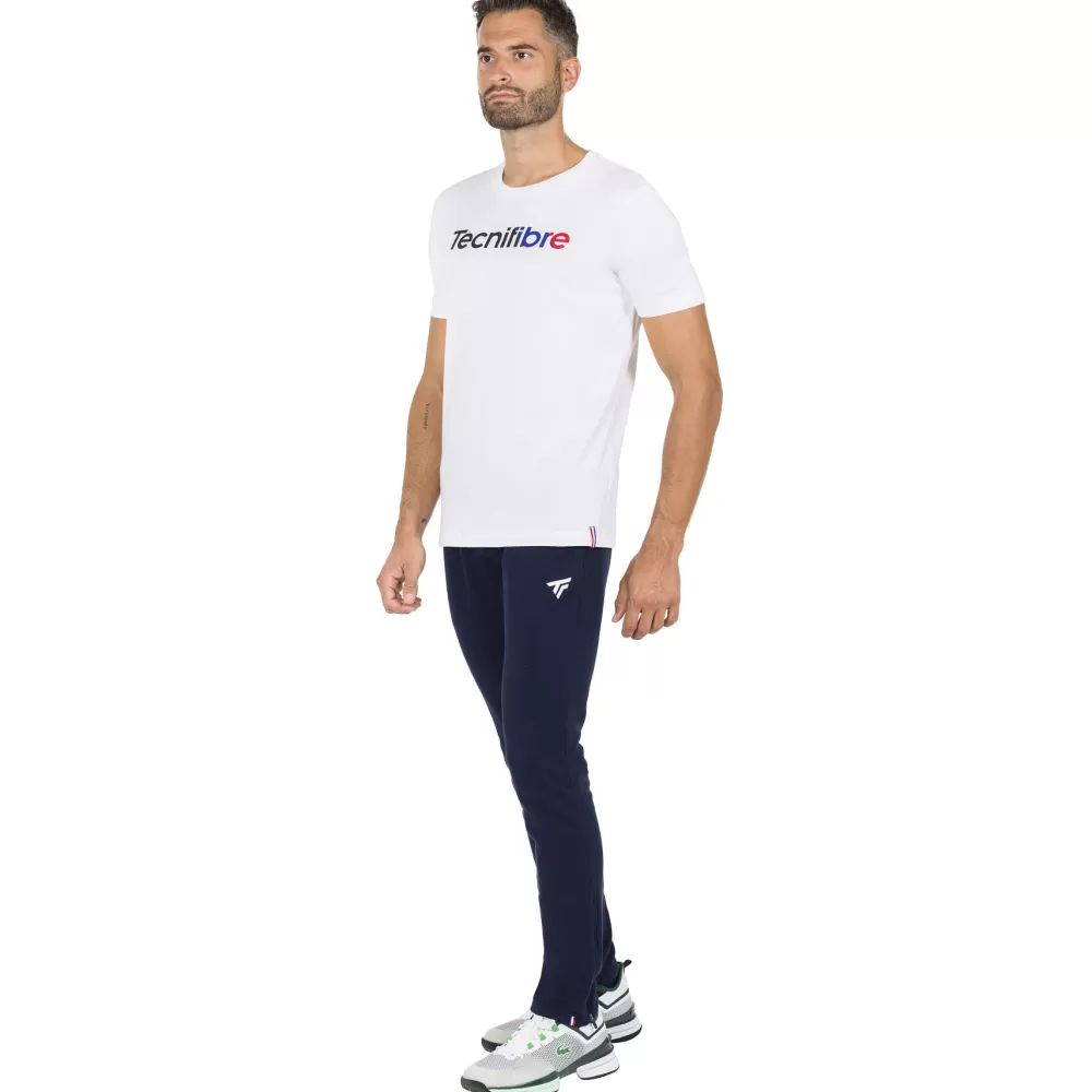 T-Shirts & Polos>Tecnifibre TEAM COTTON TEE WHITE